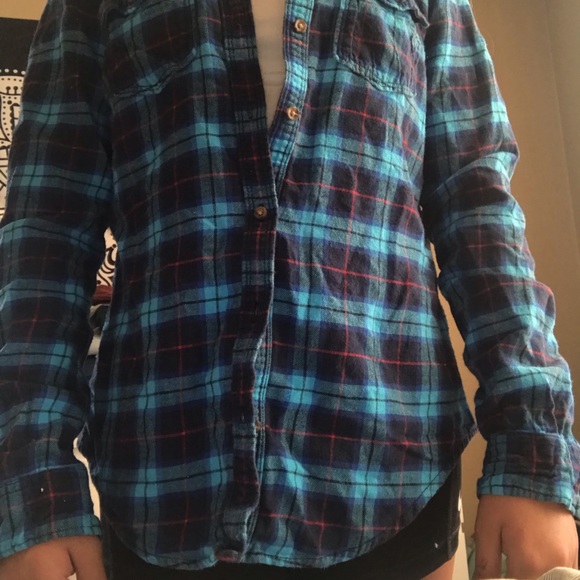 Blue Hollister flannel - Picture 3 of 4